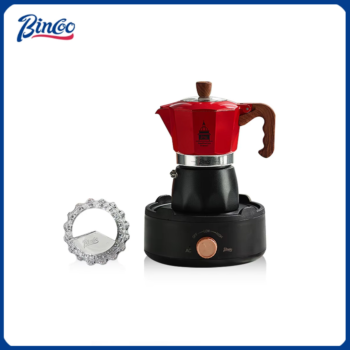 Coffee Tea Chocolate - Bincoo Dubbele Klep Koffie Moka Pot