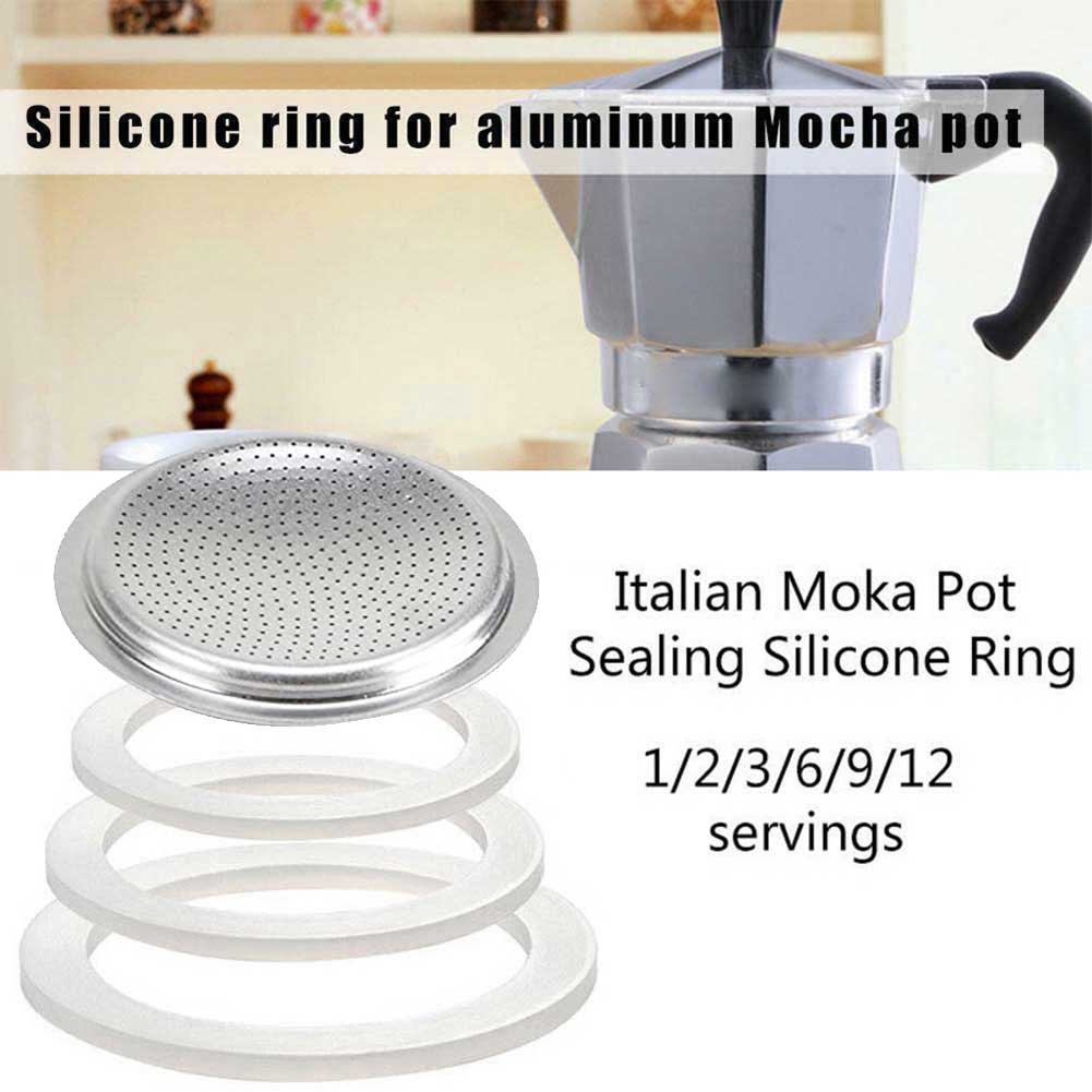 Coffee Tea Chocolate - Moka Kachel Pot Siliconen Pakking Met