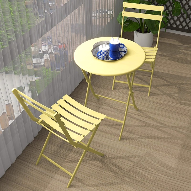 Coffee Tea Gardens - Kleine opvouwbare theetafel met stoelcombinatie, casual