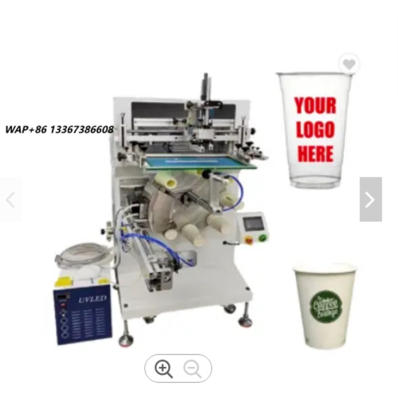 Coffee Tea Cups - Semi-automatische zeefdrukmachine met 8 stations &