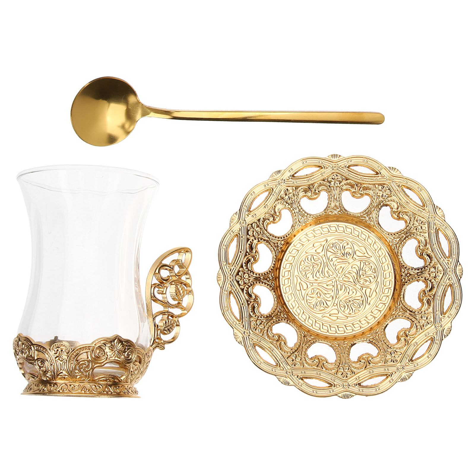 Coffee Tea Chocolate - 1Set Glazen Koffiekopjesset Premium Materiaal Theekopjesset