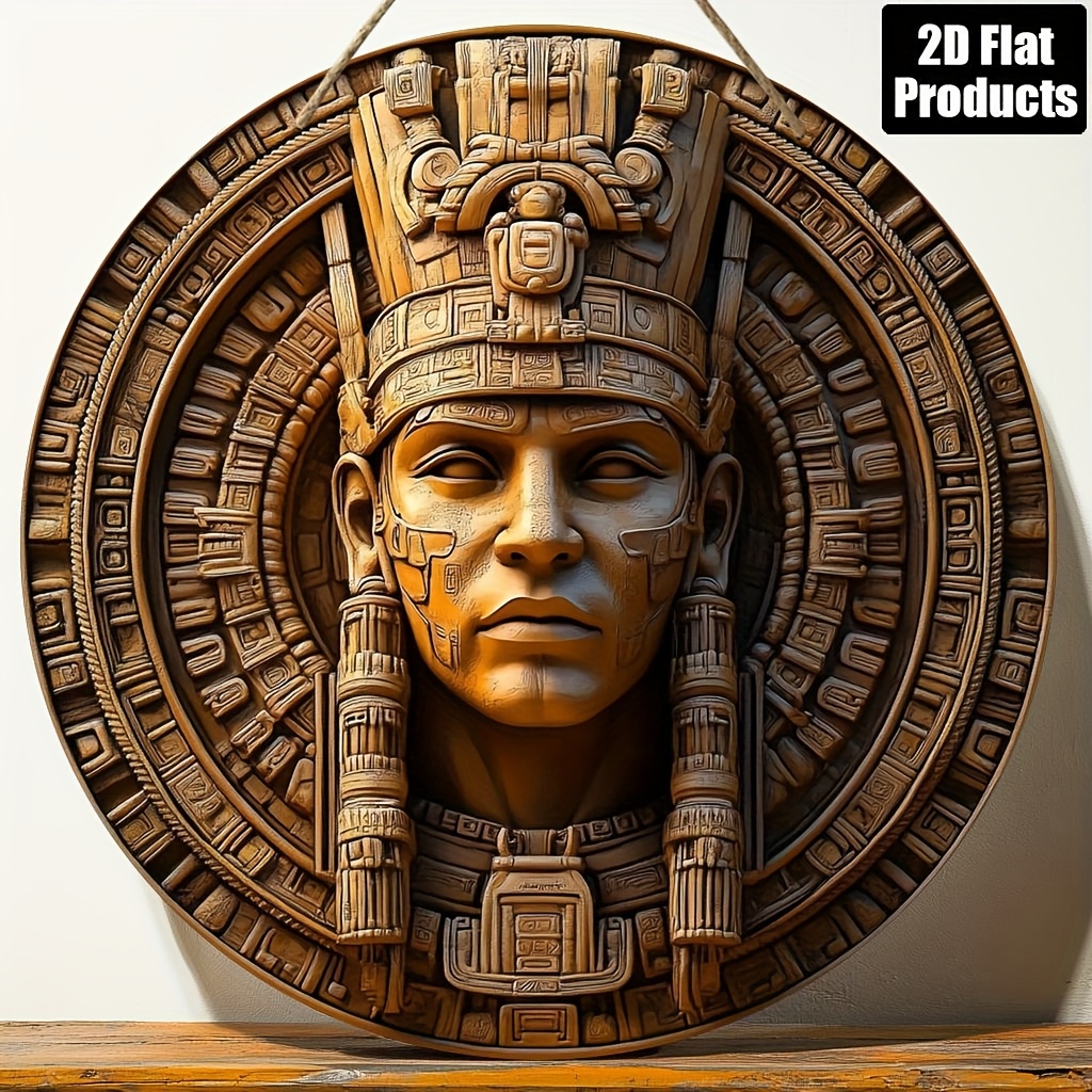 Maya Coffee & Tea Ulasan - 2D plat, 1pc, rond houten plank