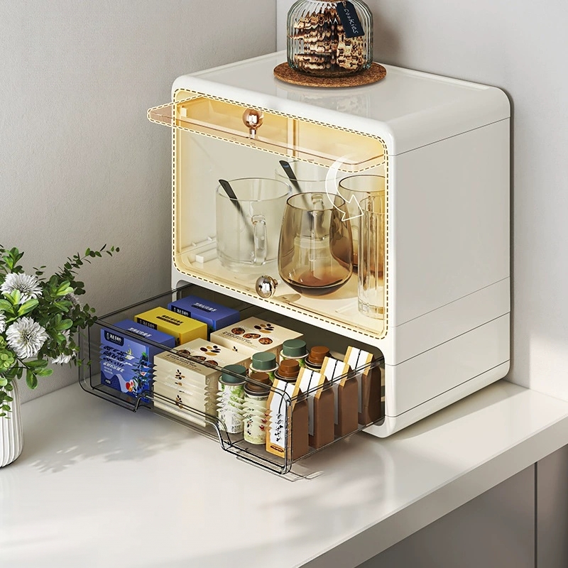 Meerlaags opbergrek met laden, - Coffee Tea Drawer Organizer recensie en prijs