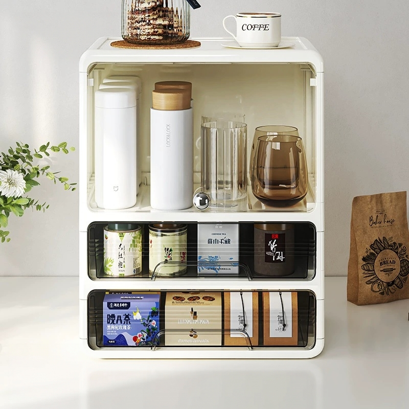 Meerlaags opbergrek met laden, - Coffee Tea Drawer Organizer recensie en prijs