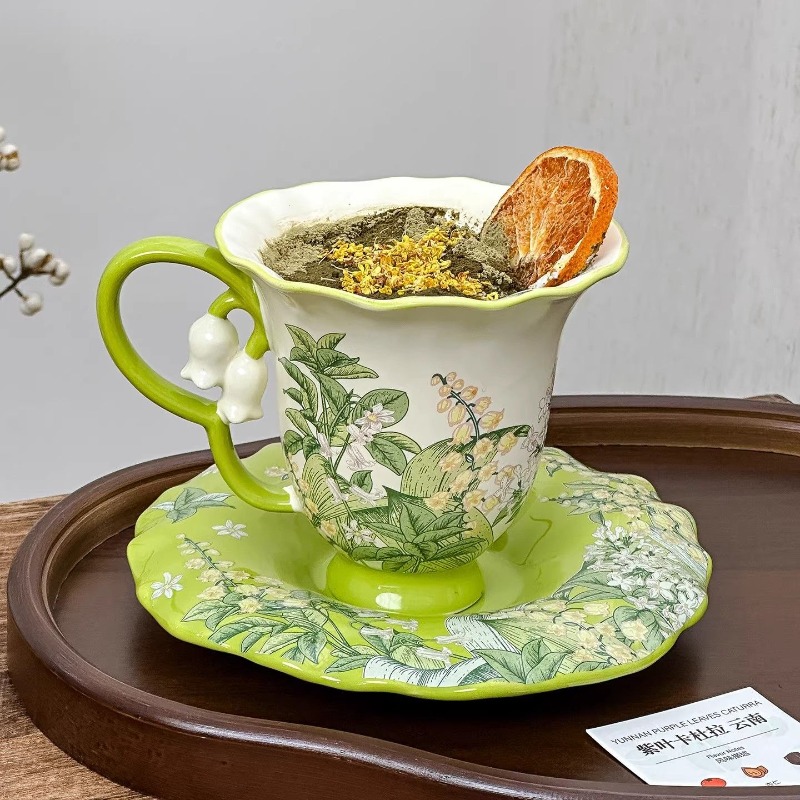 Lelietje-van-dalen bloeiende a - Tea Coffee Pot Set recensie en prijs