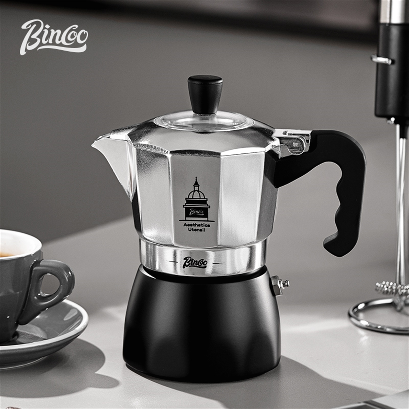 BINCOO Moka Pot met dubbele kl - Coffee Tea Chocolate recensie en prijs