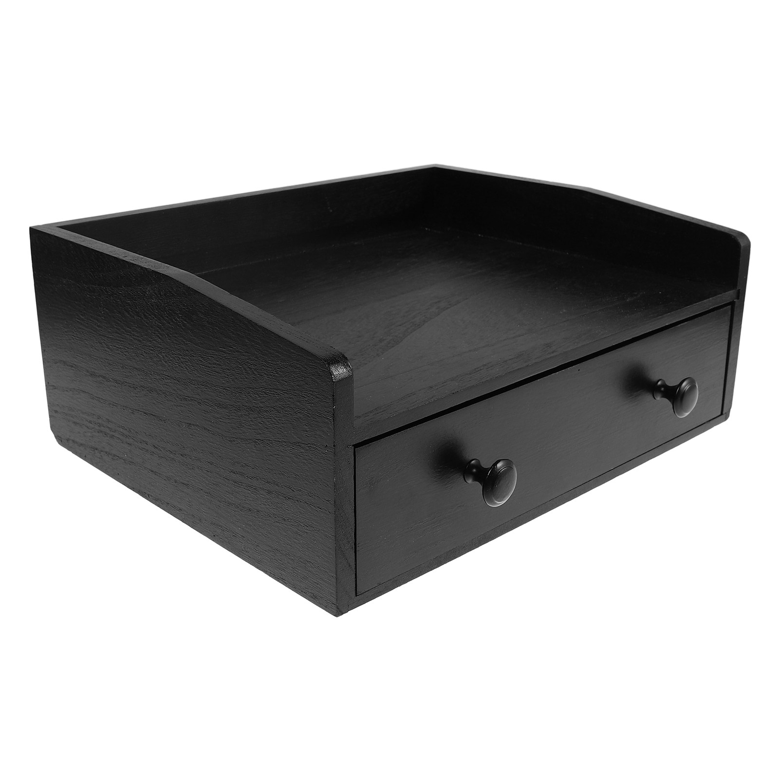 Houten zwarte lade-stijl burea - Coffee Tea Drawer Organizer recensie en prijs