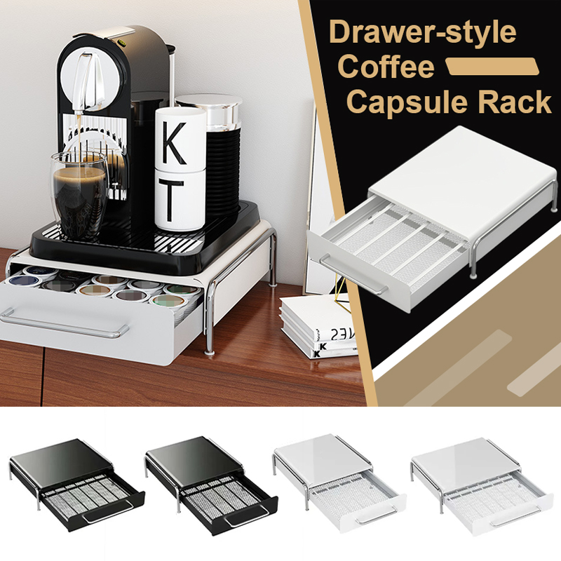 Koffiepod-organizer met uittre - Coffee Tea Drawer Organizer recensie en prijs