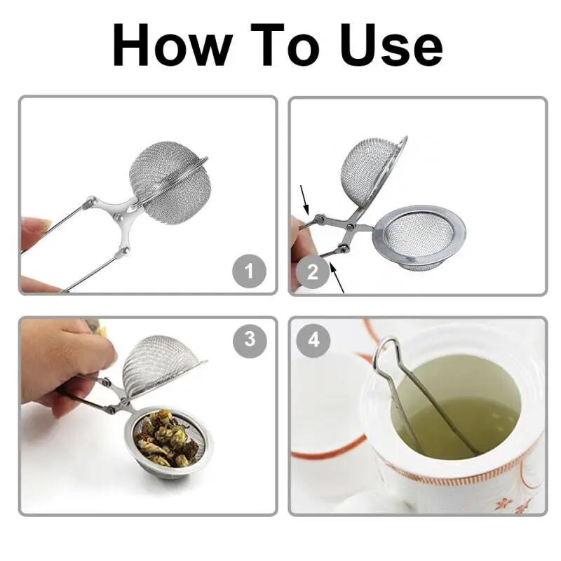 4-1 Stuks Stalen Thee-ei Herbr - Coffee Tea Infuser recensie en prijs