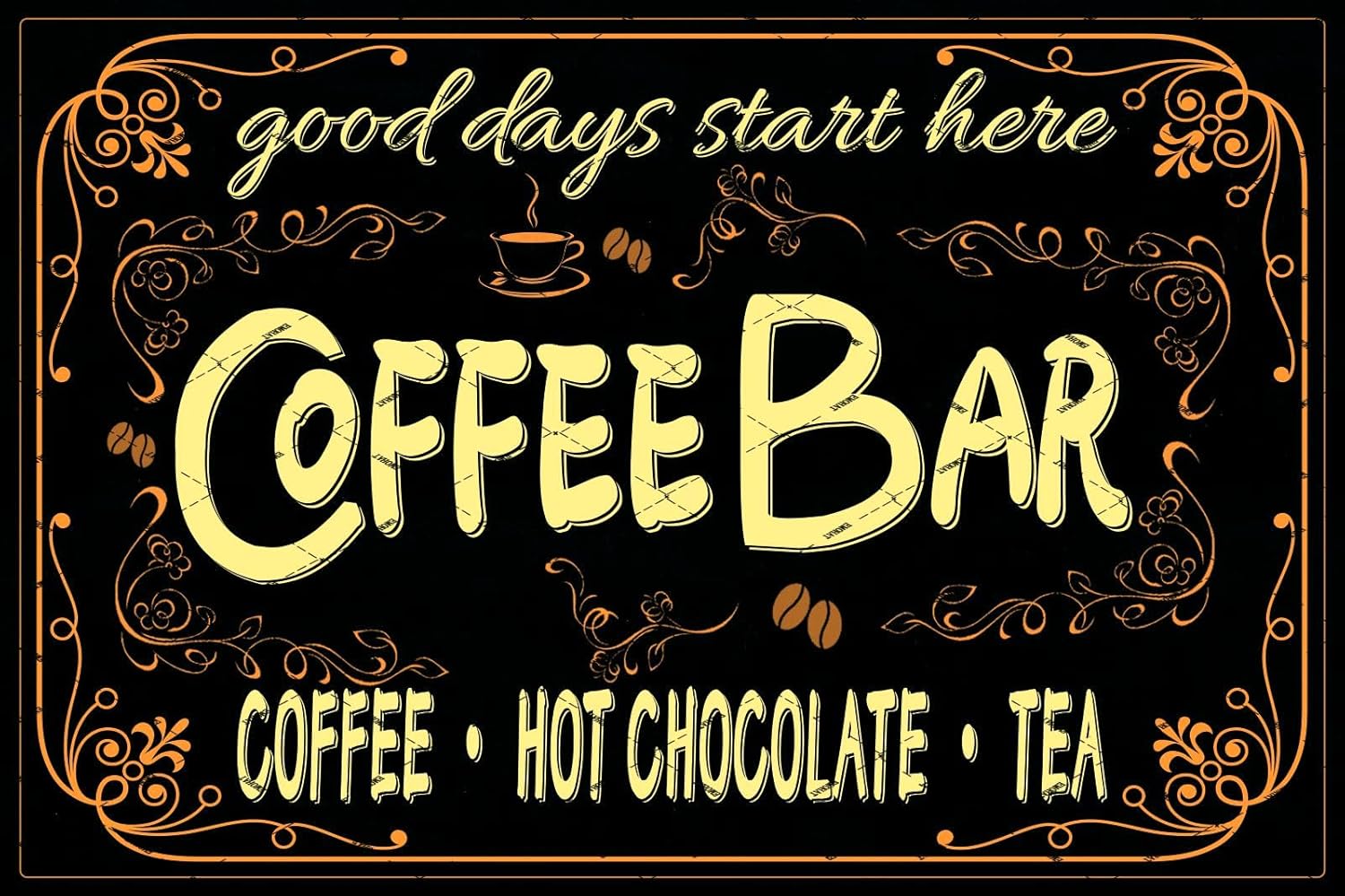 EMOHAT Koffiebar Bordje Warme  - Coffee Tea Chocolate recensie en prijs