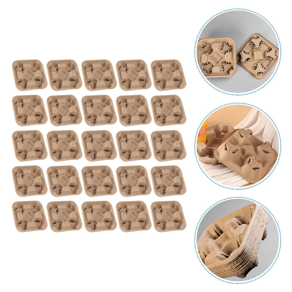 25 stuks vierkops papierpulp h - Coffee Tea Holders recensie en prijs