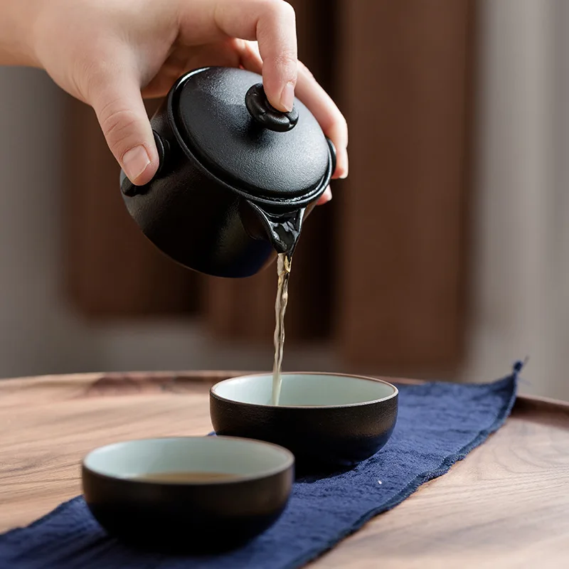 Hoogwaardig zwart aardewerk 1- - Tea Coffee Pot Set recensie en prijs