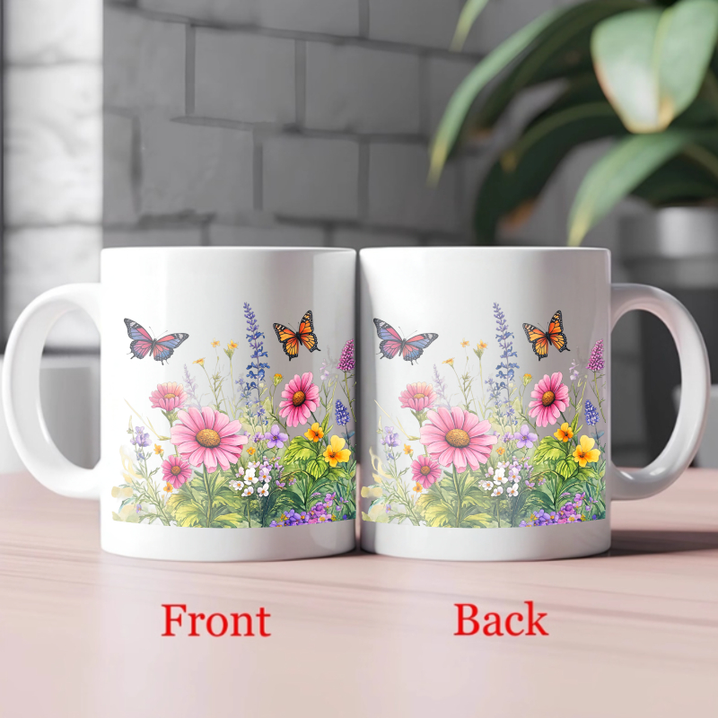 Keramische kop witte bloementu - Coffee Tea Gardens recensie en prijs