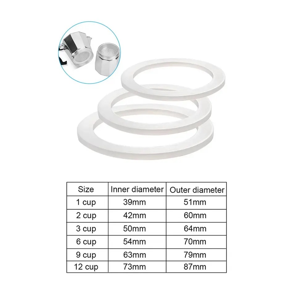 1PC Koffie Rubberen Ring Biale - Coffee Tea Chocolate recensie en prijs