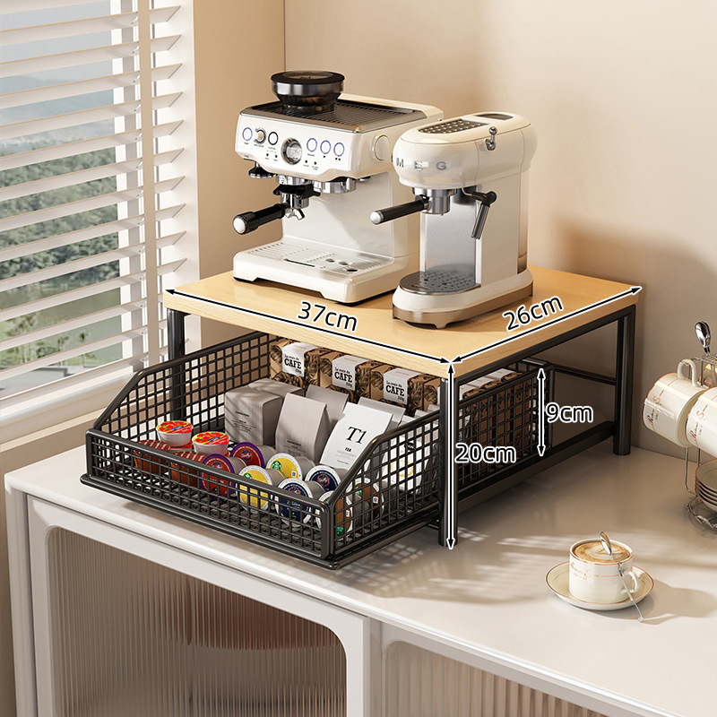 Koffiemachine opbergrek uittre - Coffee Tea Drawer Organizer recensie en prijs