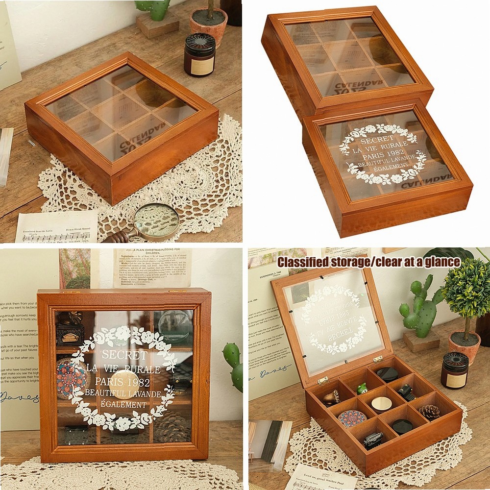 Houten theezakjeshouder met la - Coffee Tea Drawer Organizer recensie en prijs
