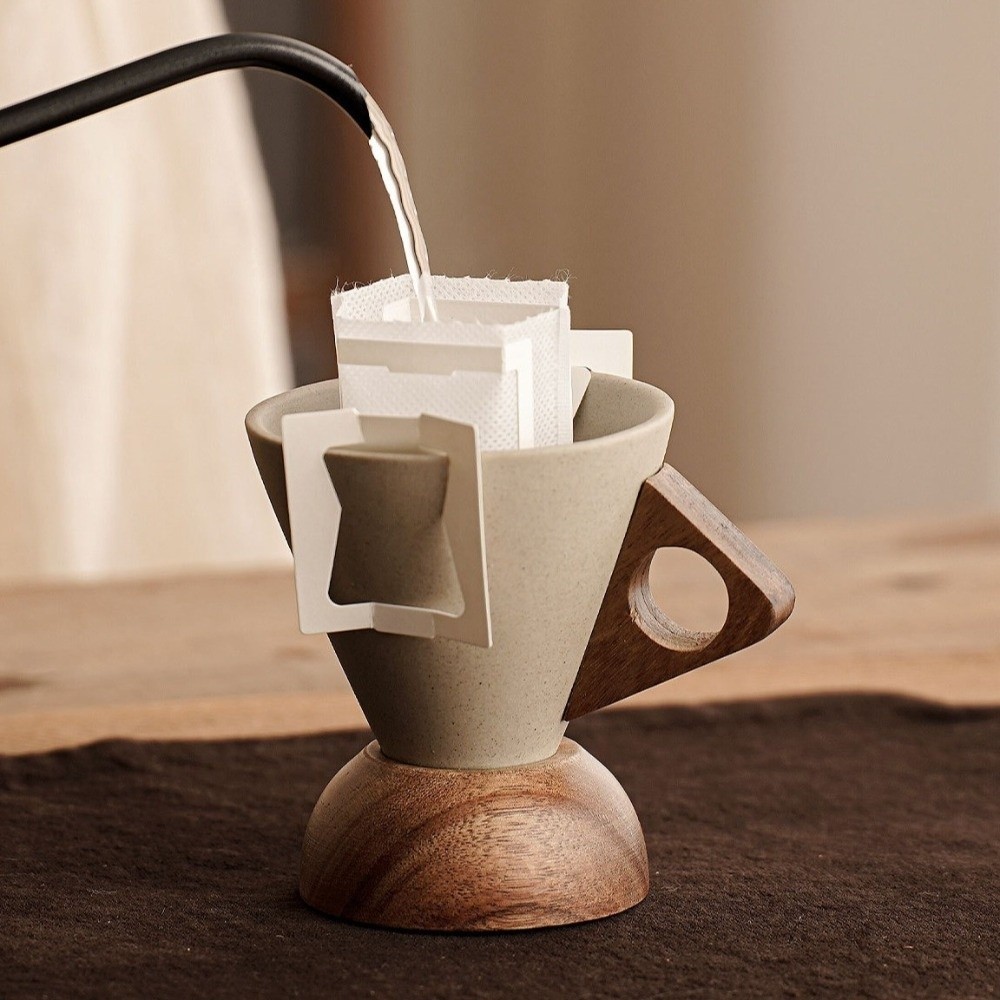 Ruwe keramische driehoekige co - Coffee Tea For Me recensie en prijs
