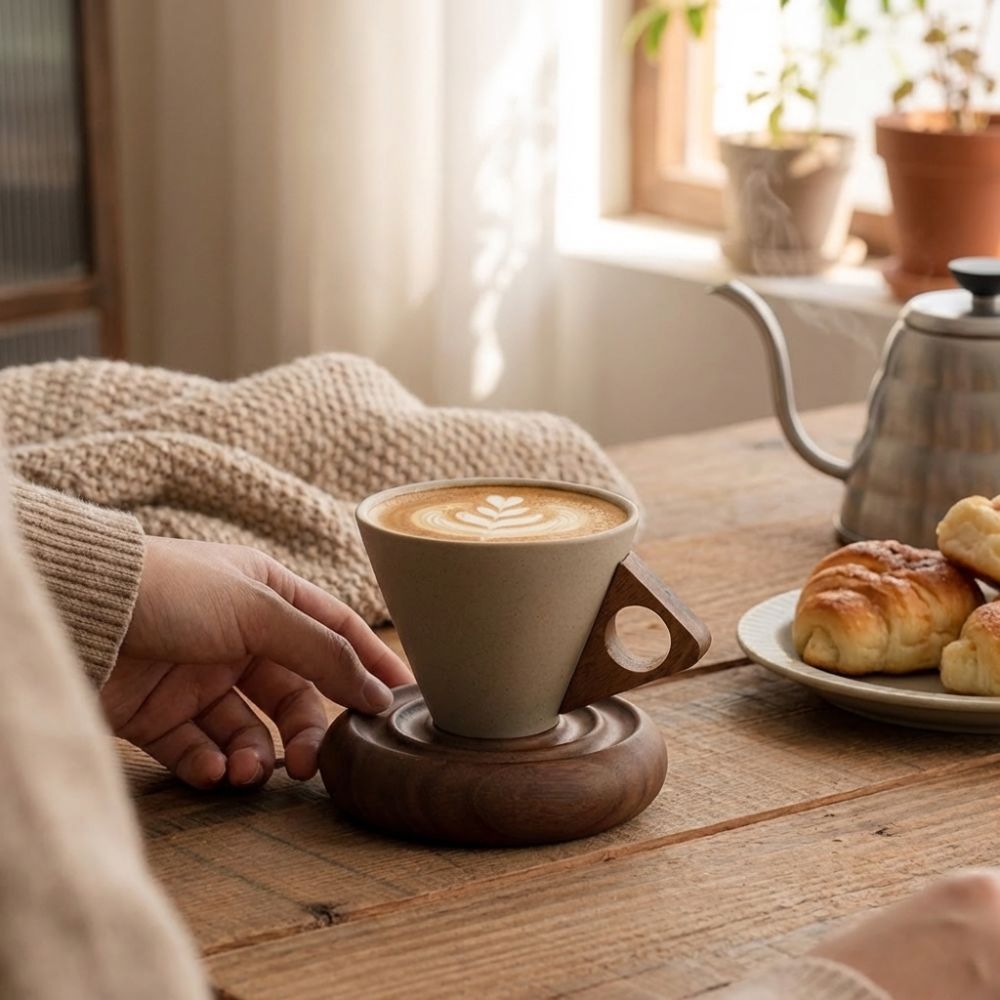 Ruwe keramische driehoekige co - Coffee Tea For Me recensie en prijs
