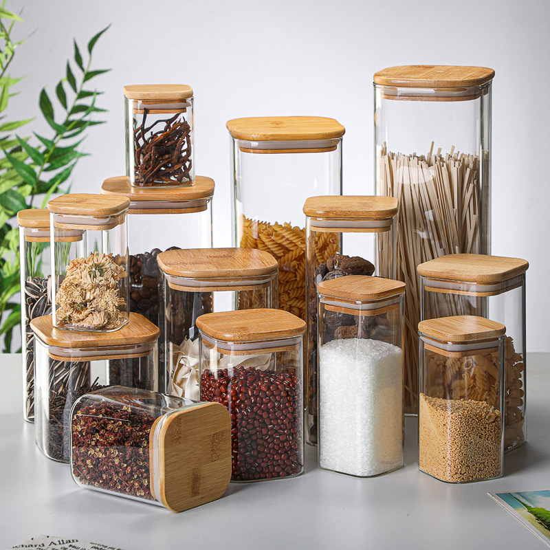Bamboe Glazen Blikken Transpar - Coffee Tea Drawer Organizer recensie en prijs